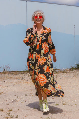 Kimba Dress - Dahlia Black