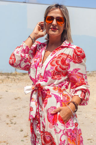 Kimba Dress - Dahlia Pink