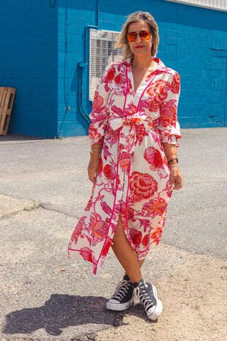 Kimba Dress - Dahlia Pink