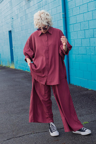 Kyoto Pants - Wine