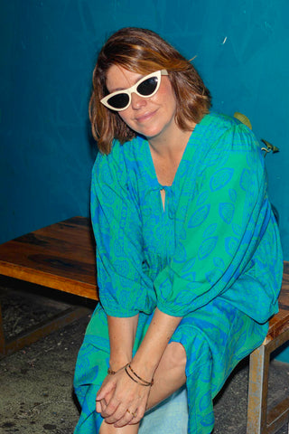 Lani Dress - Blue Bandana