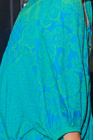 Lani Dress - Blue Bandana