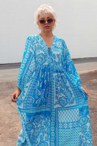 Lani Dress - Blue Paisley