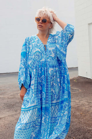 Lani Dress - Blue Paisley