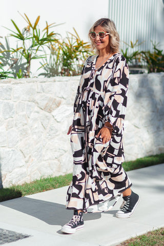 Lani Dress - Monochrome