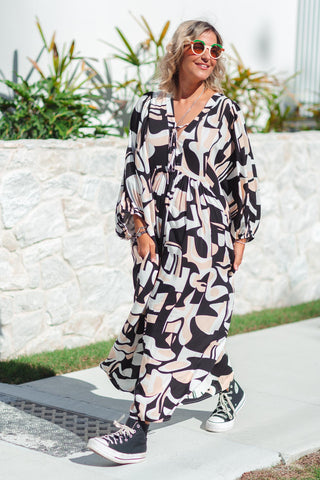 Lani Dress - Monochrome