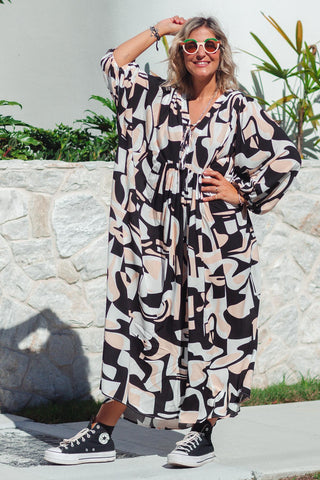 Lani Dress - Monochrome