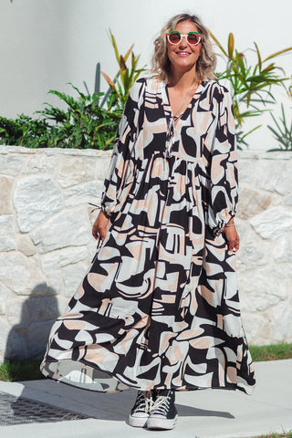 Lani Dress - Monochrome