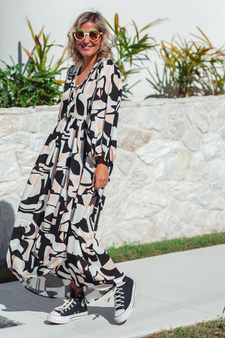 Lani Dress - Monochrome
