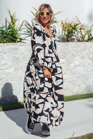 Lani Dress - Monochrome