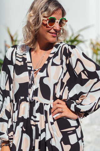 Lani Dress - Monochrome