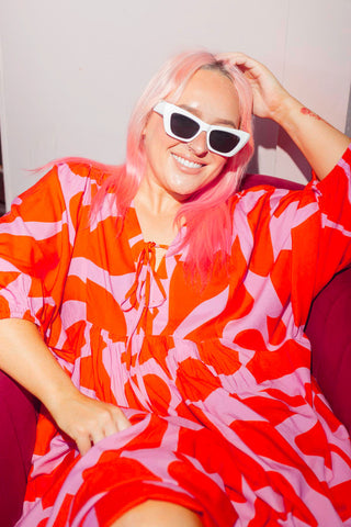 Lani Dress - Blaze Pink