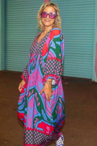 Lani Dress - Pink Check