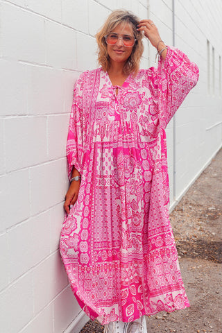 Lani Dress - Pink Paisley
