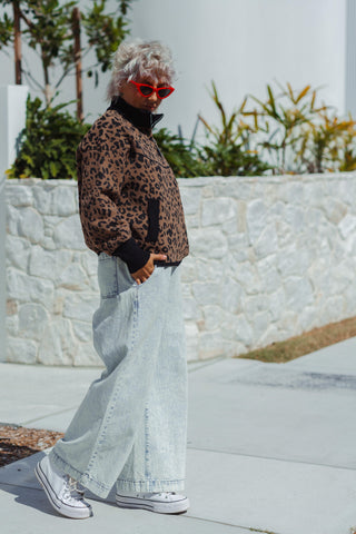 Leopard Bomber - Dark