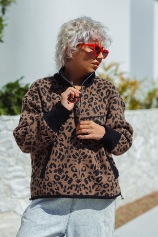 Leopard Bomber - Dark
