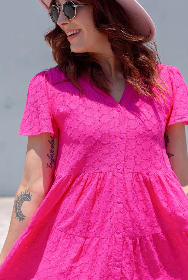 Lily Dress - Fuchsia