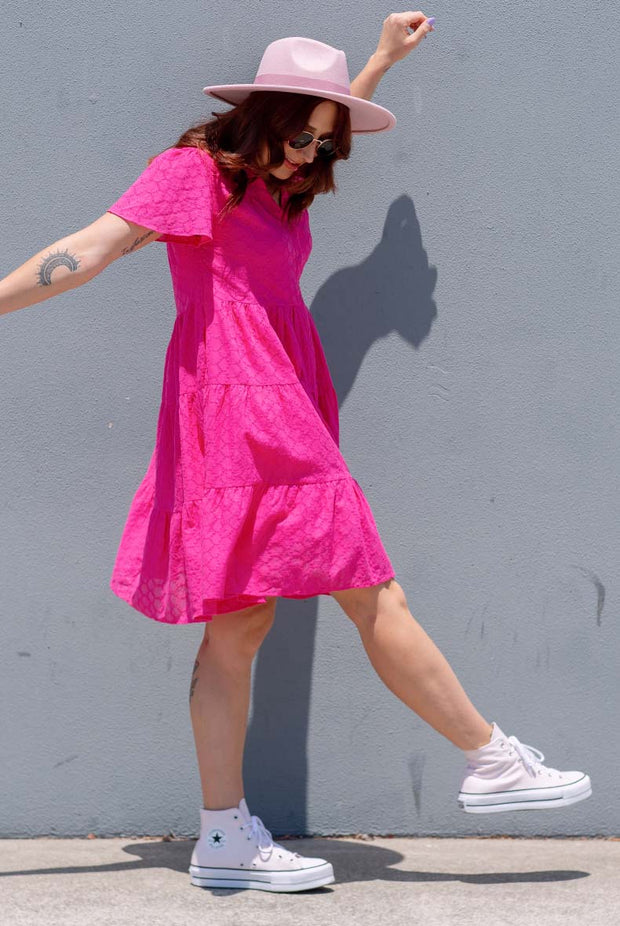 Lily Dress - Fuchsia