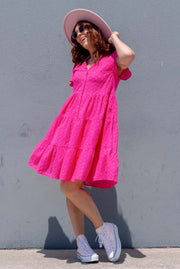 Lily Dress - Fuchsia