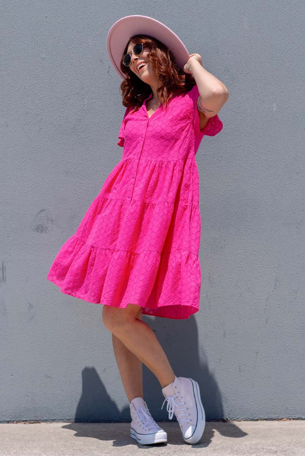 Lily Dress - Fuchsia