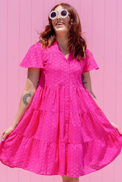 Lily Dress - Fuchsia