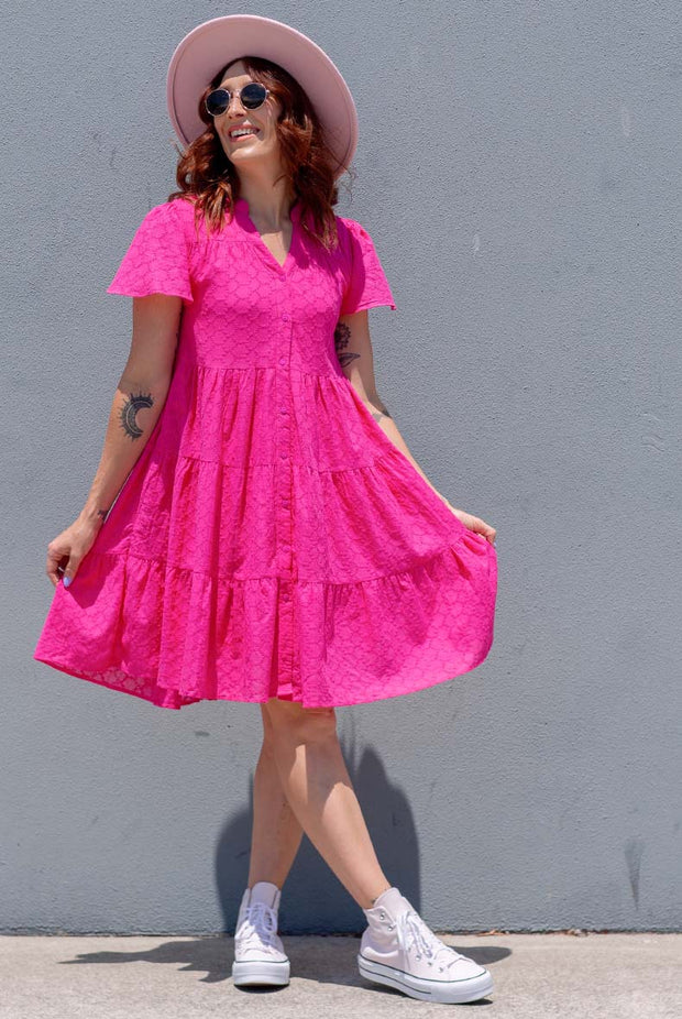 Lily Dress - Fuchsia