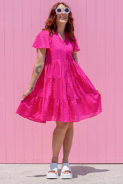 Lily Dress - Fuchsia