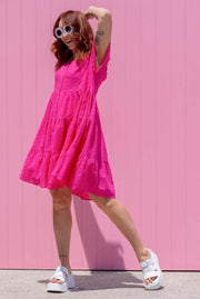Lily Dress - Fuchsia