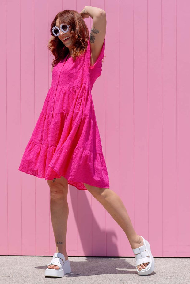 Lily Dress - Fuchsia