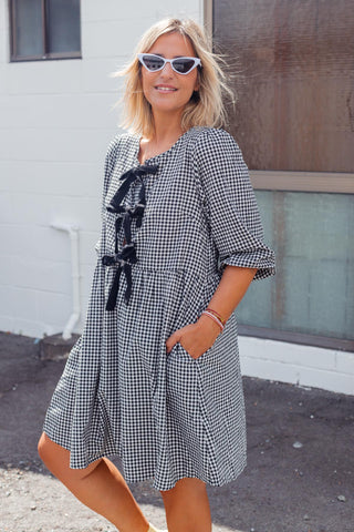 Lola Dress - Mini Check
