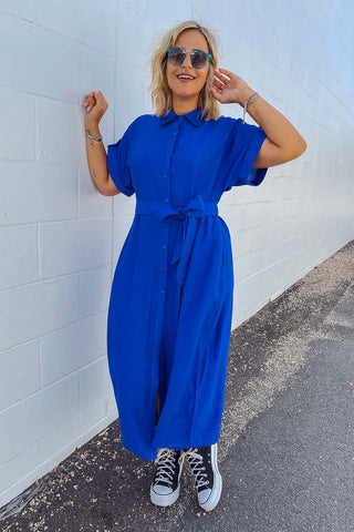 Luca Dress - Cobalt
