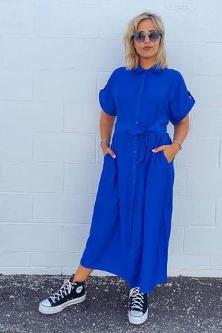 Luca Dress - Cobalt