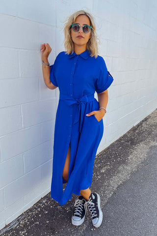 Luca Dress - Cobalt