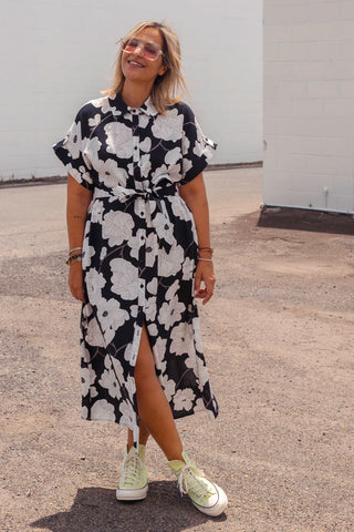 Luca Dress - Midnight Floral