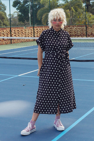 Luca Dress - Polka Black