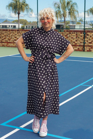 Luca Dress - Polka Black
