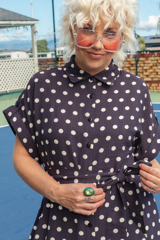 Luca Dress - Polka Black