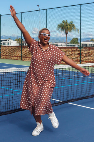Luca Dress - Polka Chocolate