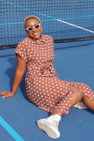Luca Dress - Polka Chocolate