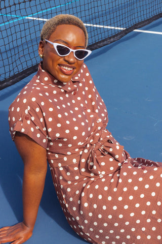 Luca Dress - Polka Chocolate