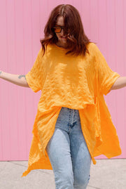 Luxe Drape Top - Marigold