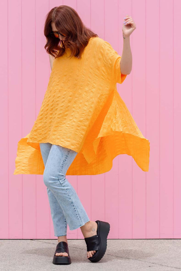 Luxe Drape Top - Marigold