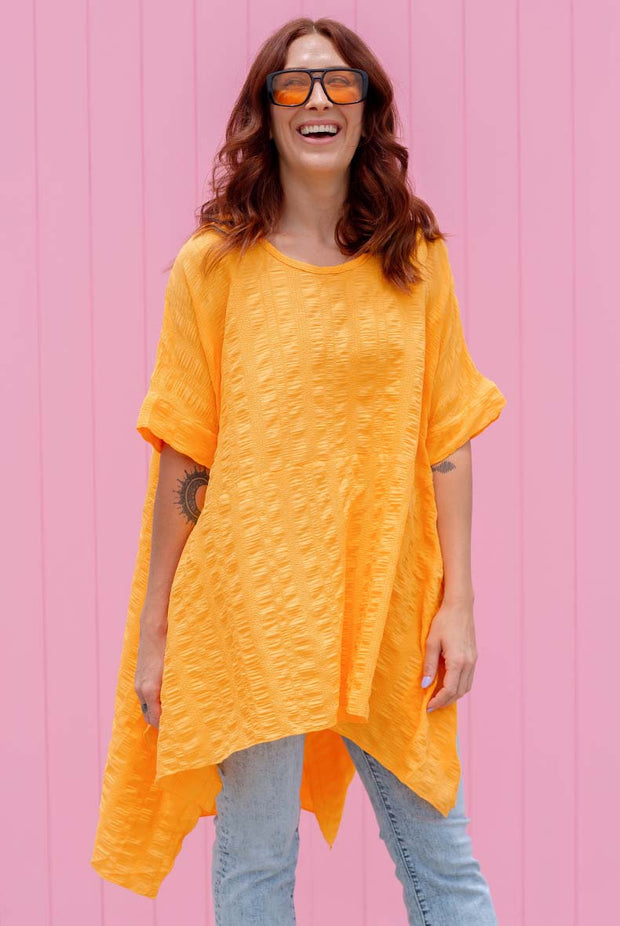 Luxe Drape Top - Marigold