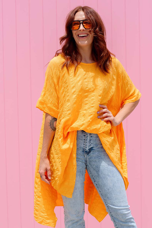 Luxe Drape Top - Marigold