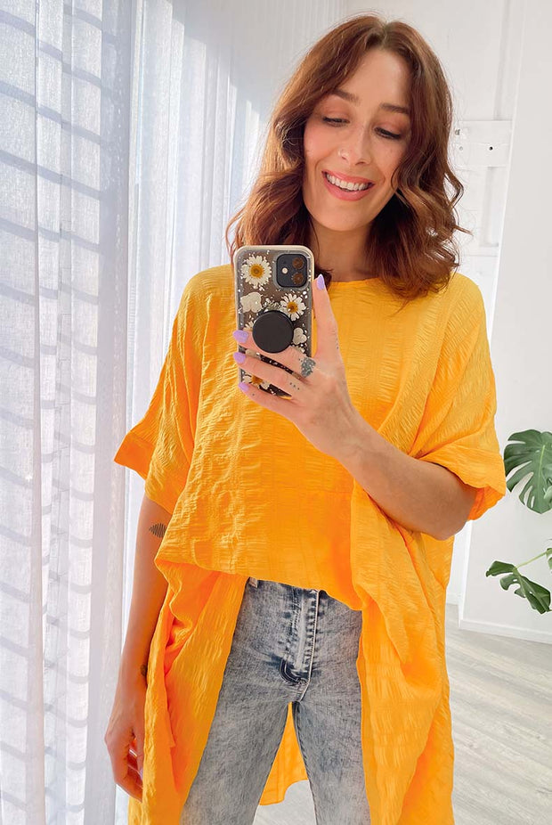 Luxe Drape Top - Marigold