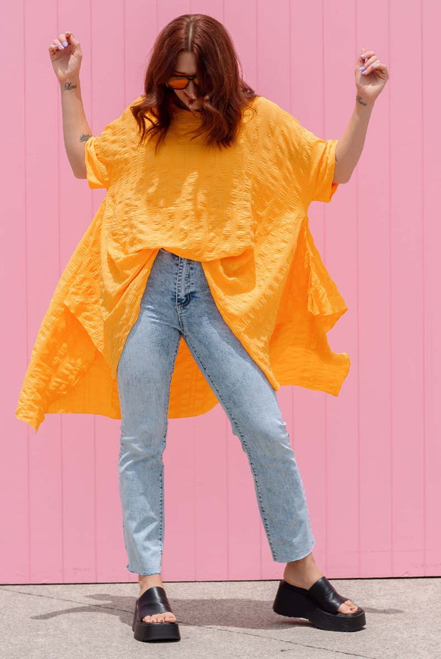Luxe Drape Top - Marigold