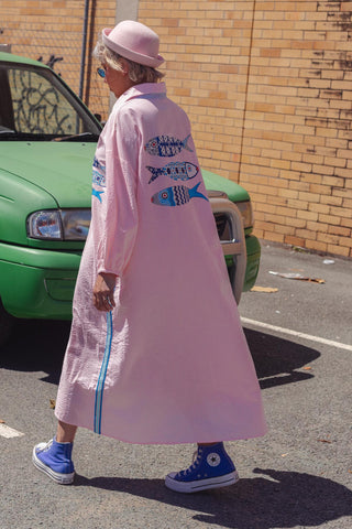 Luxe Shirt Dress - Sardine