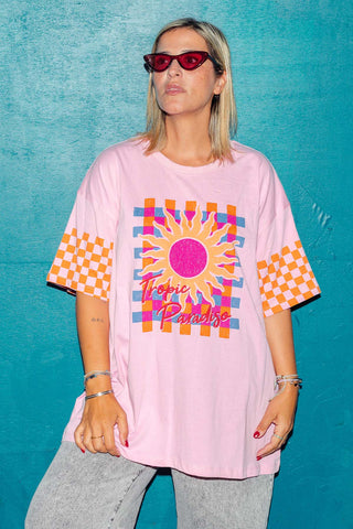 Luxe Tee - Paradiso Pink