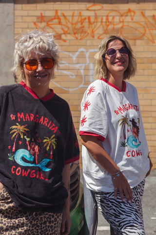 Margarita Cowgirl Tee - White