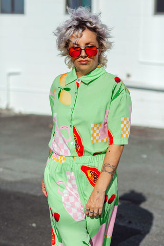 Marlowe Set - Papaya Green